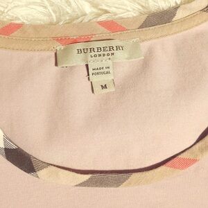 Burberry short sleeve shirt light pink blush color M see notes